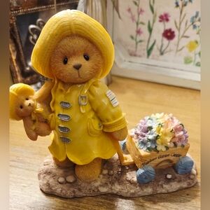 Enesco Cherished Teddies Figurine Joyce Plant A Rainbow And Watch It Grow